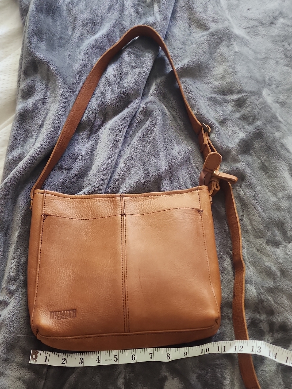 Duluth Trading Co Brown Leather Logo-Stamped Accessory